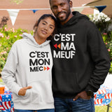 Sweat Capuche Adulte C'est mon mec 