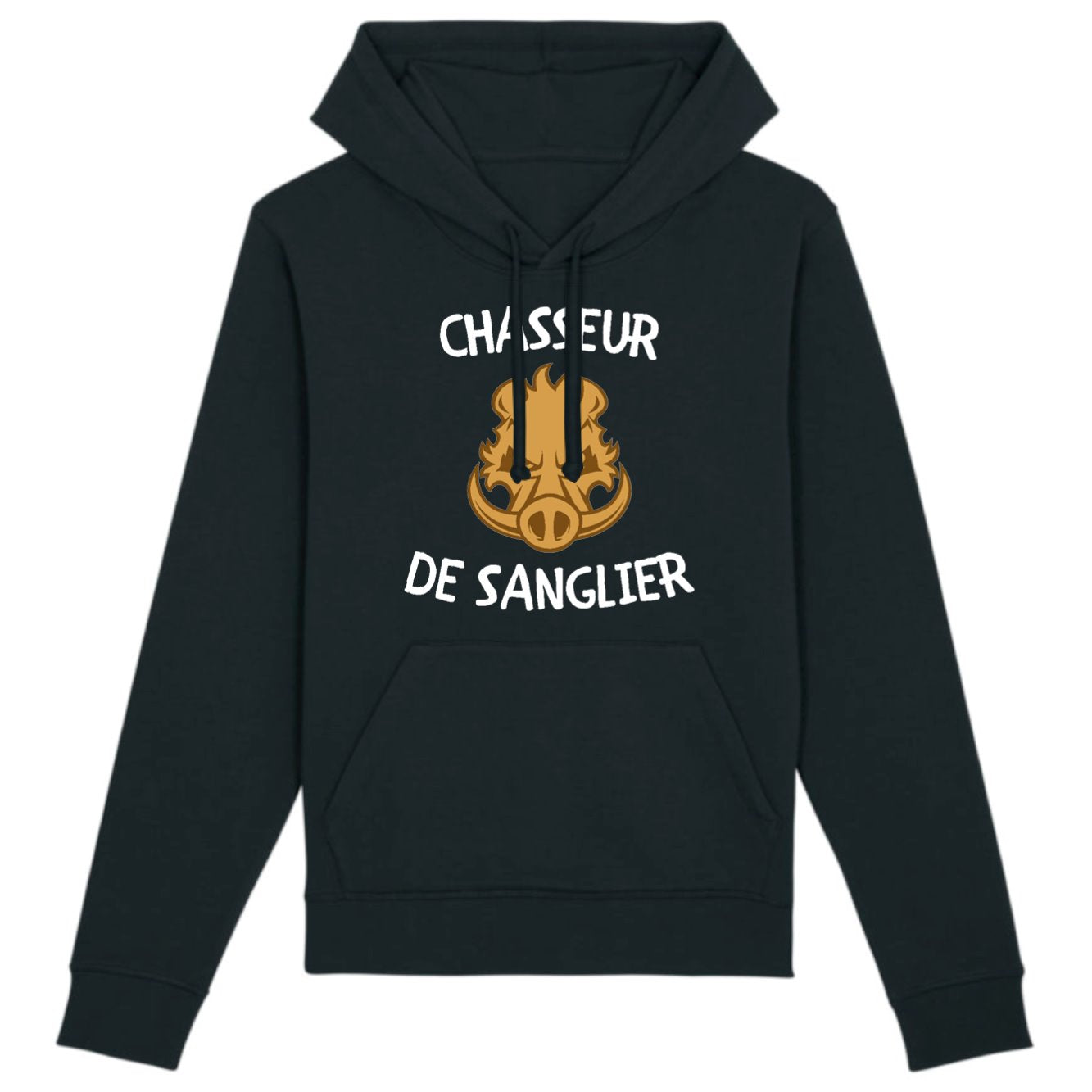 Sweat Capuche Adulte Chasseur de sanglier 