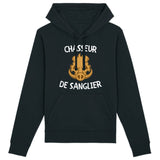 Sweat Capuche Adulte Chasseur de sanglier 