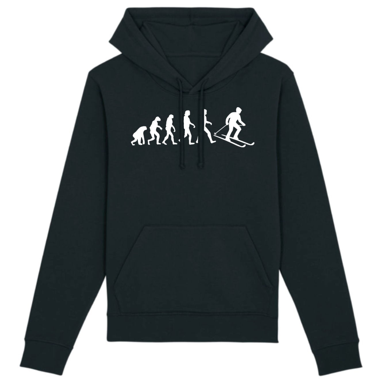 Sweat Capuche Adulte Évolution ski 