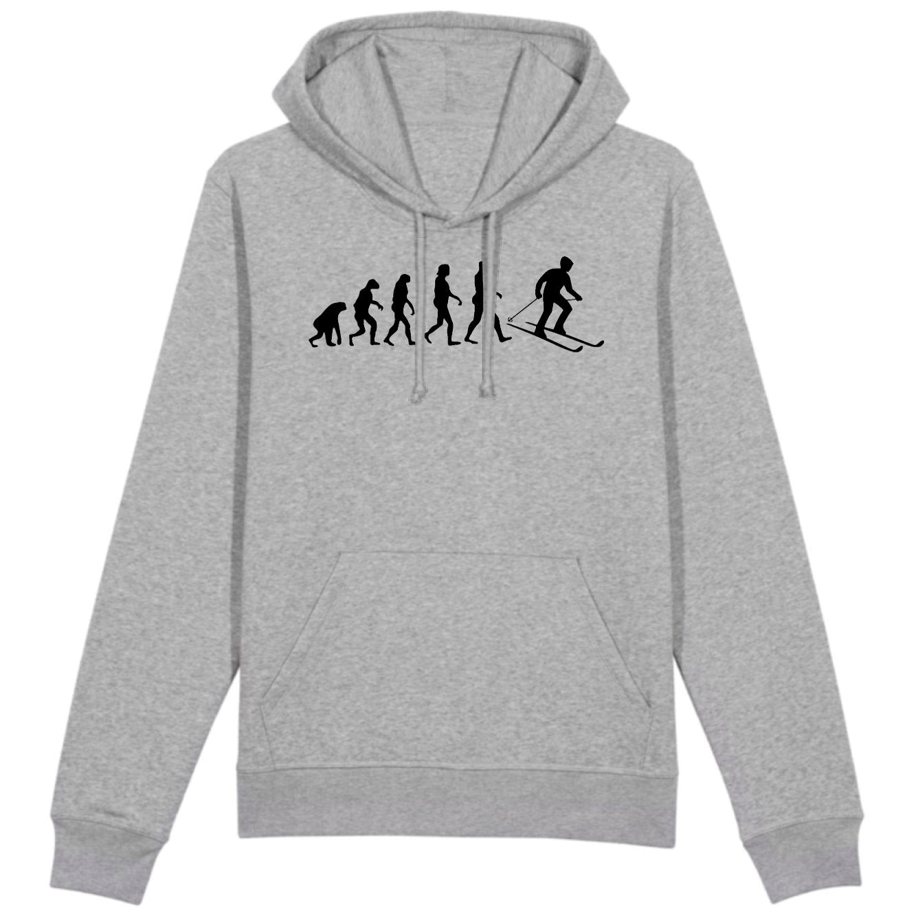 Sweat Capuche Adulte Évolution ski 