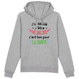 Sweat Capuche Adulte J'ai décidé d'être heureuse 