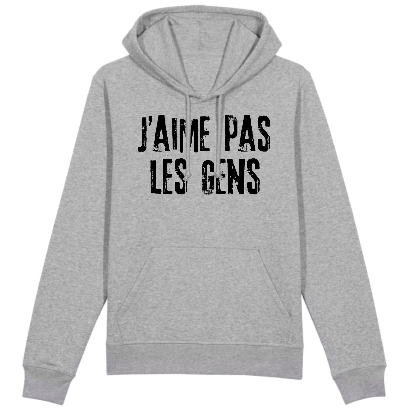 Sweat Capuche Adulte J'aime pas les gens 