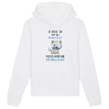 Sweat Capuche Adulte Je bosse dur pour mon chat 