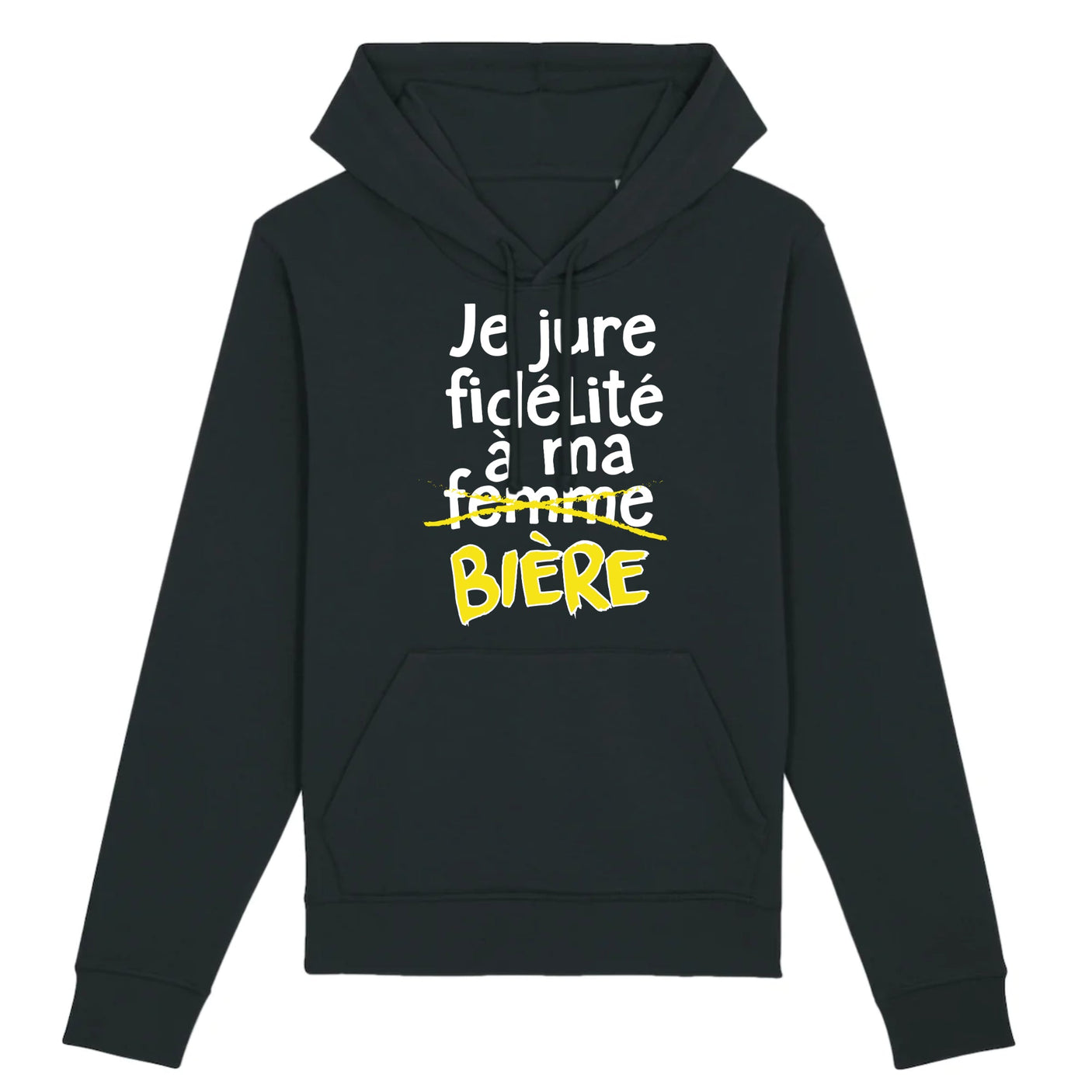Sweat Capuche Adulte Je jure fidélité à ma bière 