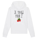 Sweat Capuche Adulte Je mange pour 2 