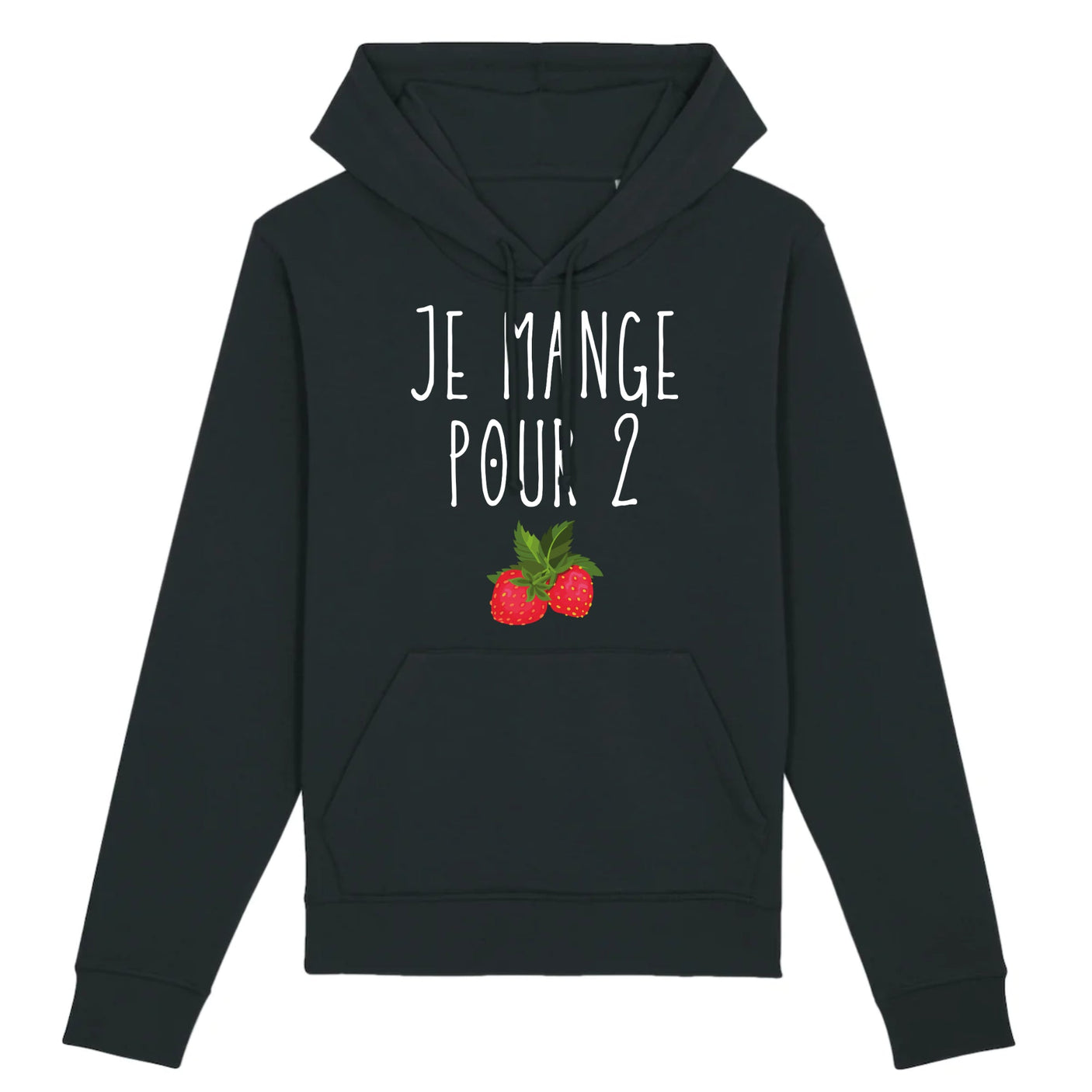 Sweat Capuche Adulte Je mange pour 2 