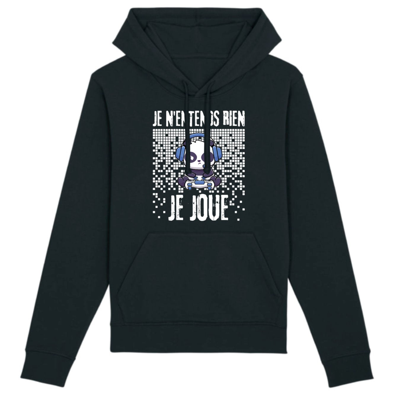 Sweat Capuche Adulte Je n'entends rien je joue 