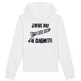 Sweat Capuche Adulte J'peux pas j'ai clarinette 