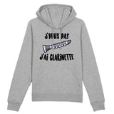 Sweat Capuche Adulte J'peux pas j'ai clarinette 