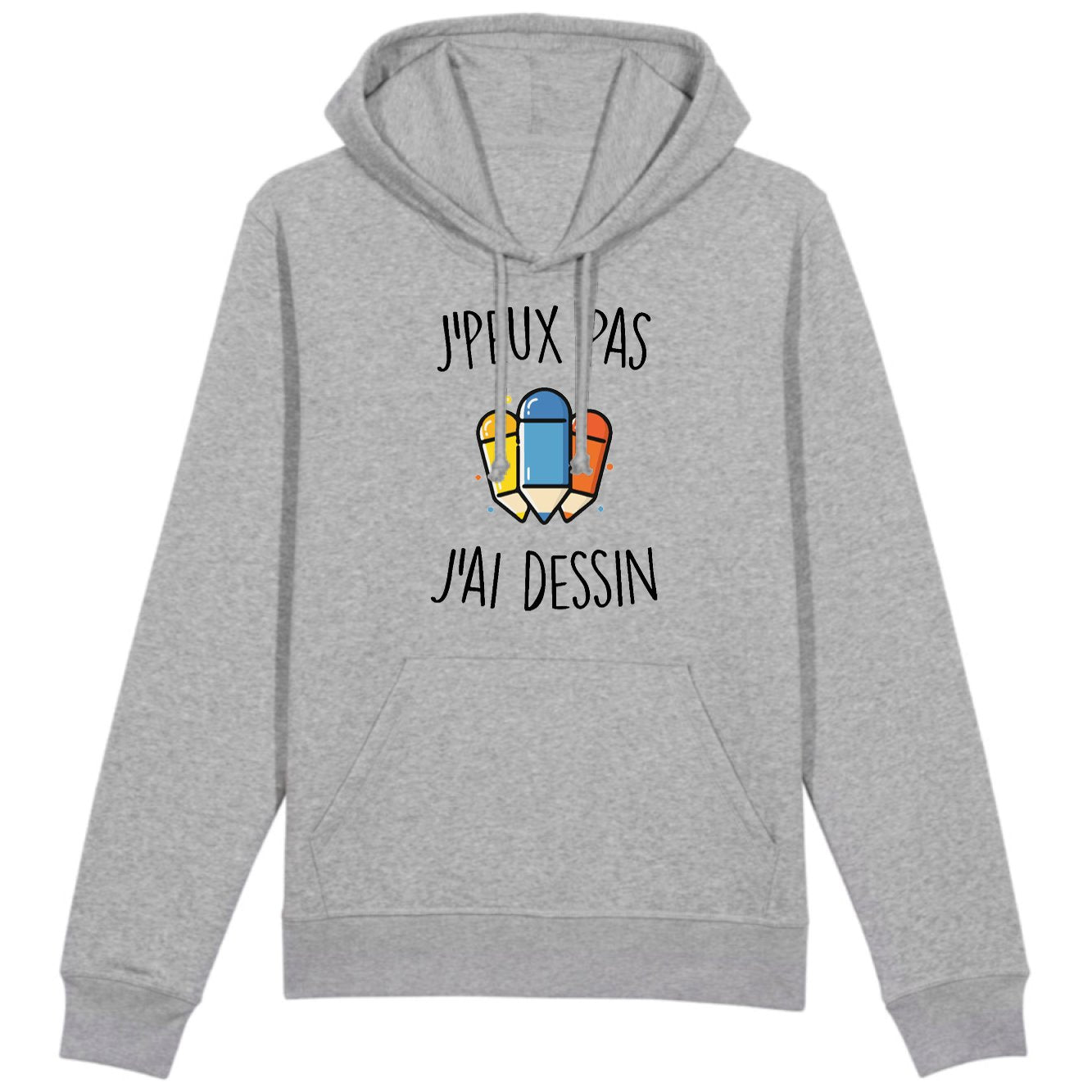 Sweat Capuche Adulte J'peux pas j'ai dessin 