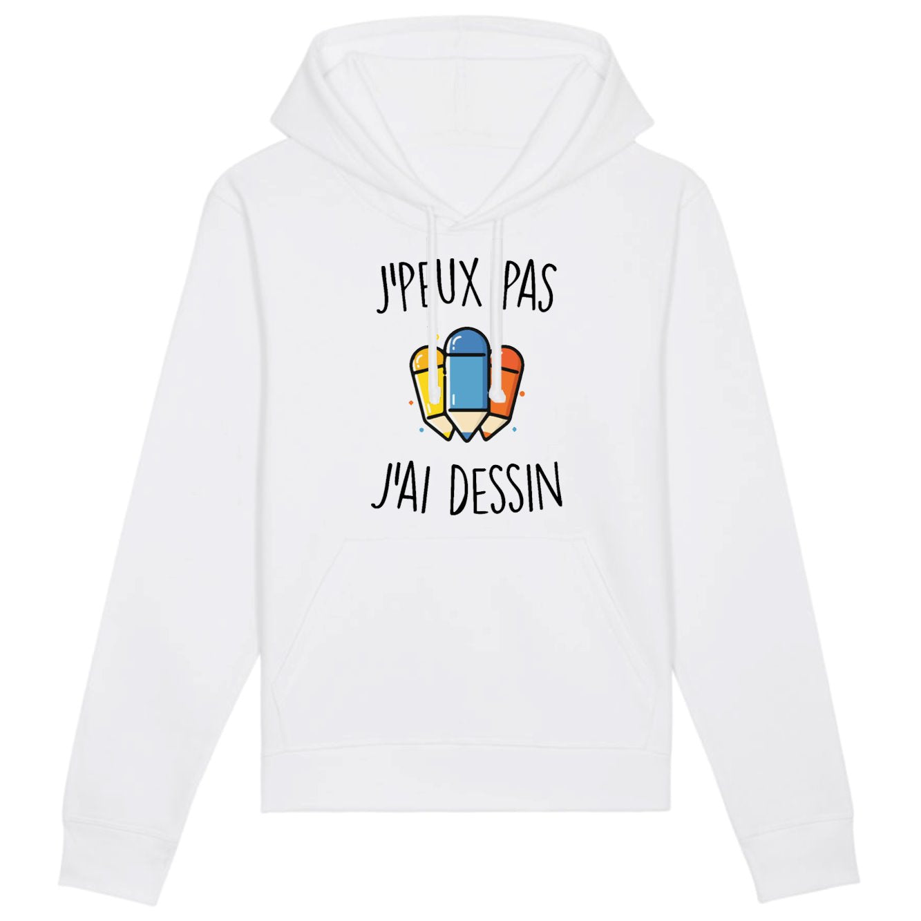 Sweat Capuche Adulte J'peux pas j'ai dessin 