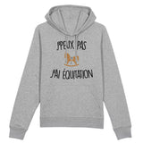 Sweat Capuche Adulte J'peux pas j'ai équitation 