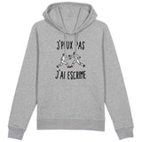 Sweat Capuche Adulte J'peux pas j'ai escrime 