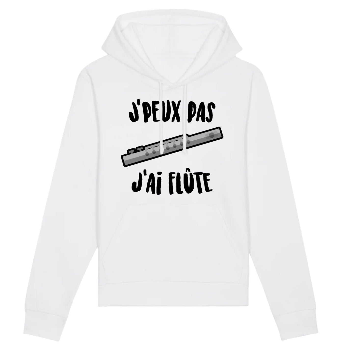 Sweat Capuche Adulte J'peux pas j'ai flûte 