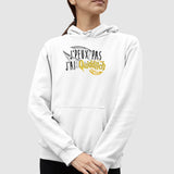 Sweat Capuche Adulte J'peux pas j'ai Quidditch Blanc