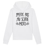 Sweat Capuche Adulte J'peux pas j'ai sortie moto 