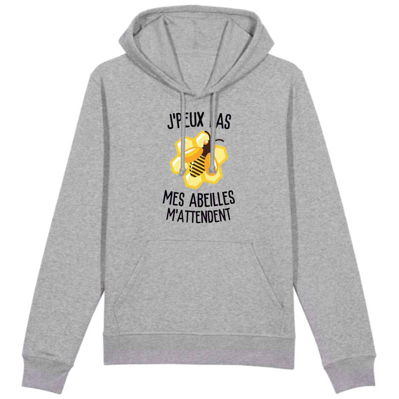 Sweat Capuche Adulte J'peux pas mes abeilles m'attendent 