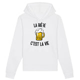 Sweat Capuche Adulte La bière c'est la vie 