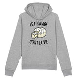 Sweat Capuche Adulte Le fromage c'est la vie 