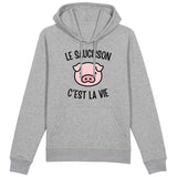 Sweat Capuche Adulte Le saucisson c'est la vie 