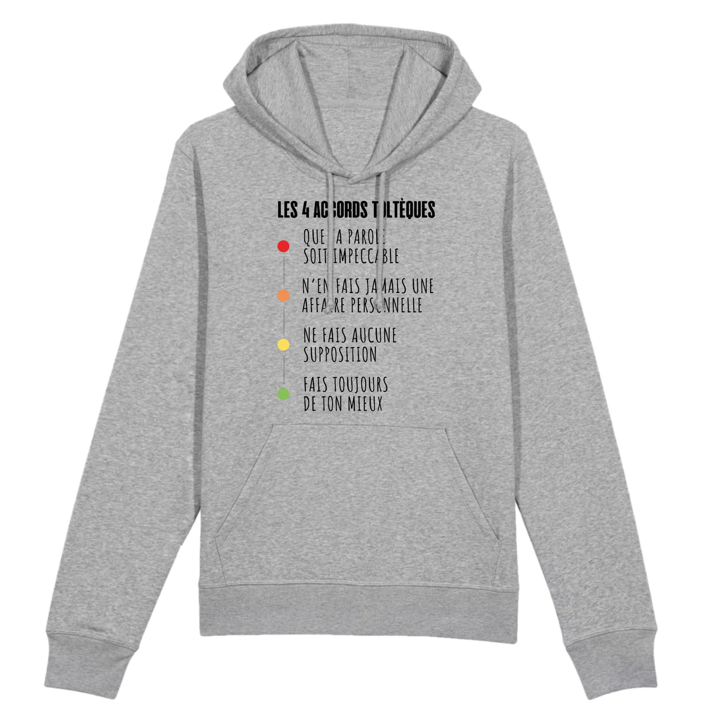 Sweat Capuche Adulte Les 4 accords toltèques 