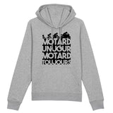 Sweat Capuche Adulte Motard un jour 