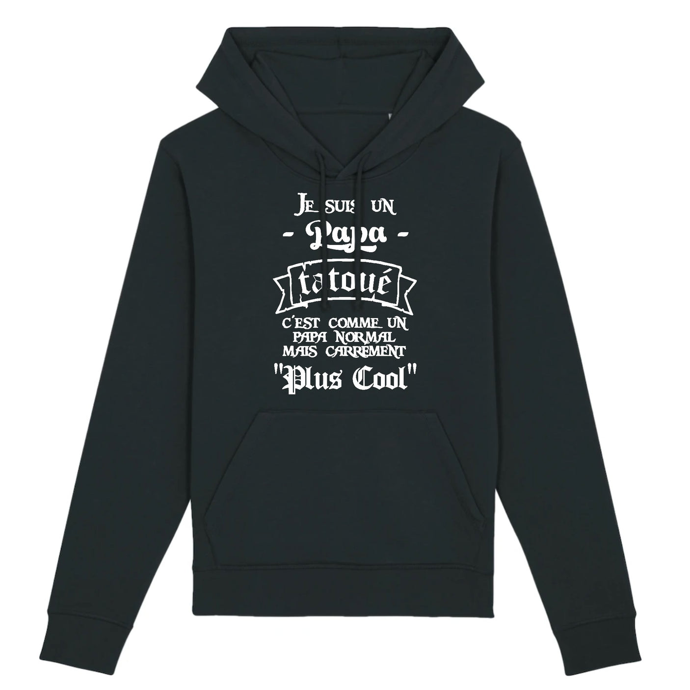 Sweat Capuche Adulte Papa tatoué 