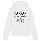 Sweat Capuche Adulte Paysan et fier de l'être 