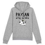 Sweat Capuche Adulte Paysan et fier de l'être 