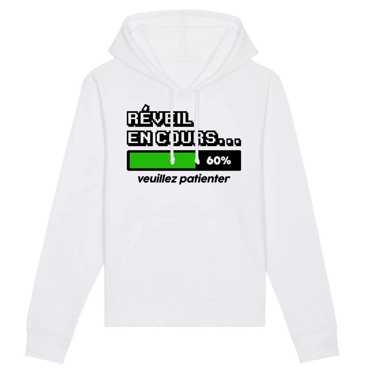 Sweat Capuche Adulte Réveil en cours 