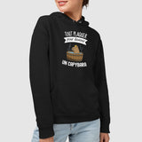 Sweat Capuche Adulte Tout plaquer pour devenir un capybara Noir