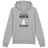 Sweat Capuche Adulte Tout plaquer pour devenir une licorne 
