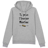 Sweat Capuche Adulte Tu peux te brosser Martine 