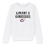 Sweat Enfant Aimant à gonzesses 