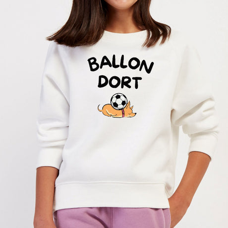 Sweat Enfant Ballon dort Blanc