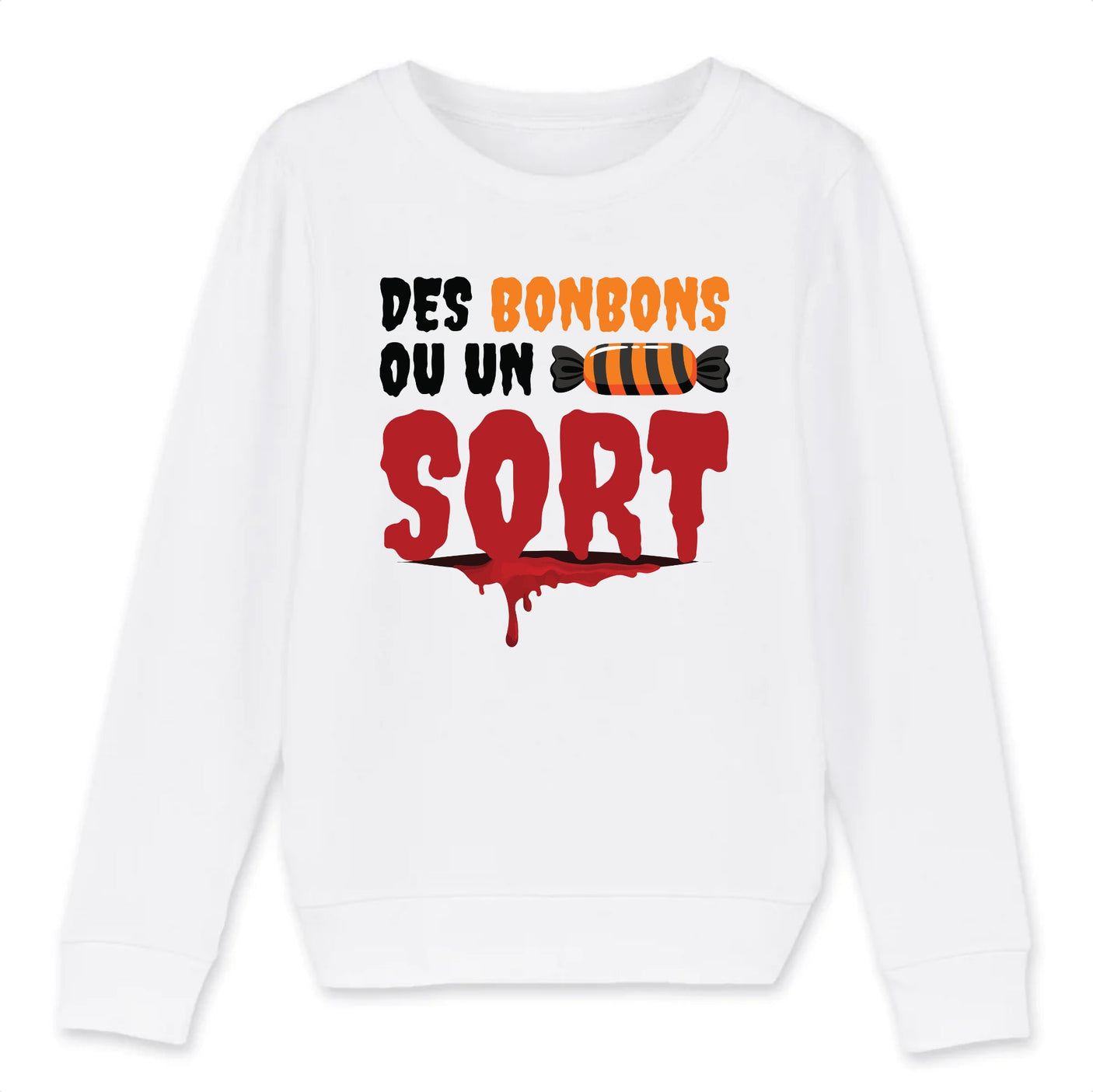 Sweat Enfant Des bonbons ou un sort 