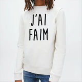 Sweat Enfant J'ai faim Blanc