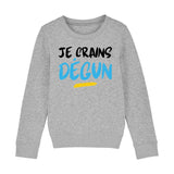 Sweat Enfant Je crains dégun 