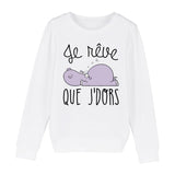 Sweat Enfant Je rêve que je dors 