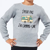 Sweat Enfant J'peux pas j'ai camping-car Gris