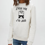 Sweat Enfant J'peux pas j'ai judo Blanc