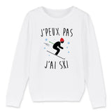 Sweat Enfant J'peux pas j'ai ski 