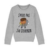 Sweat Enfant J'peux pas j'ai Stevenson 