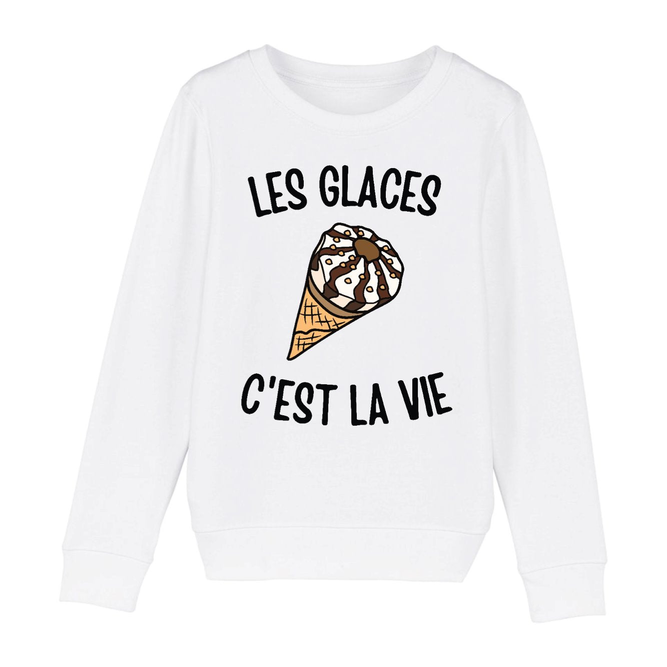 Sweat Enfant Les glaces c'est la vie 