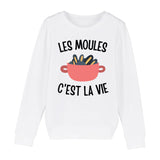 Sweat Enfant Les moules c'est la vie 