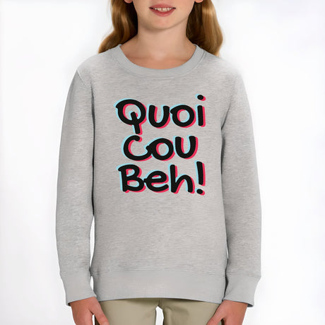 Sweat Enfant Quoicoubeh Gris