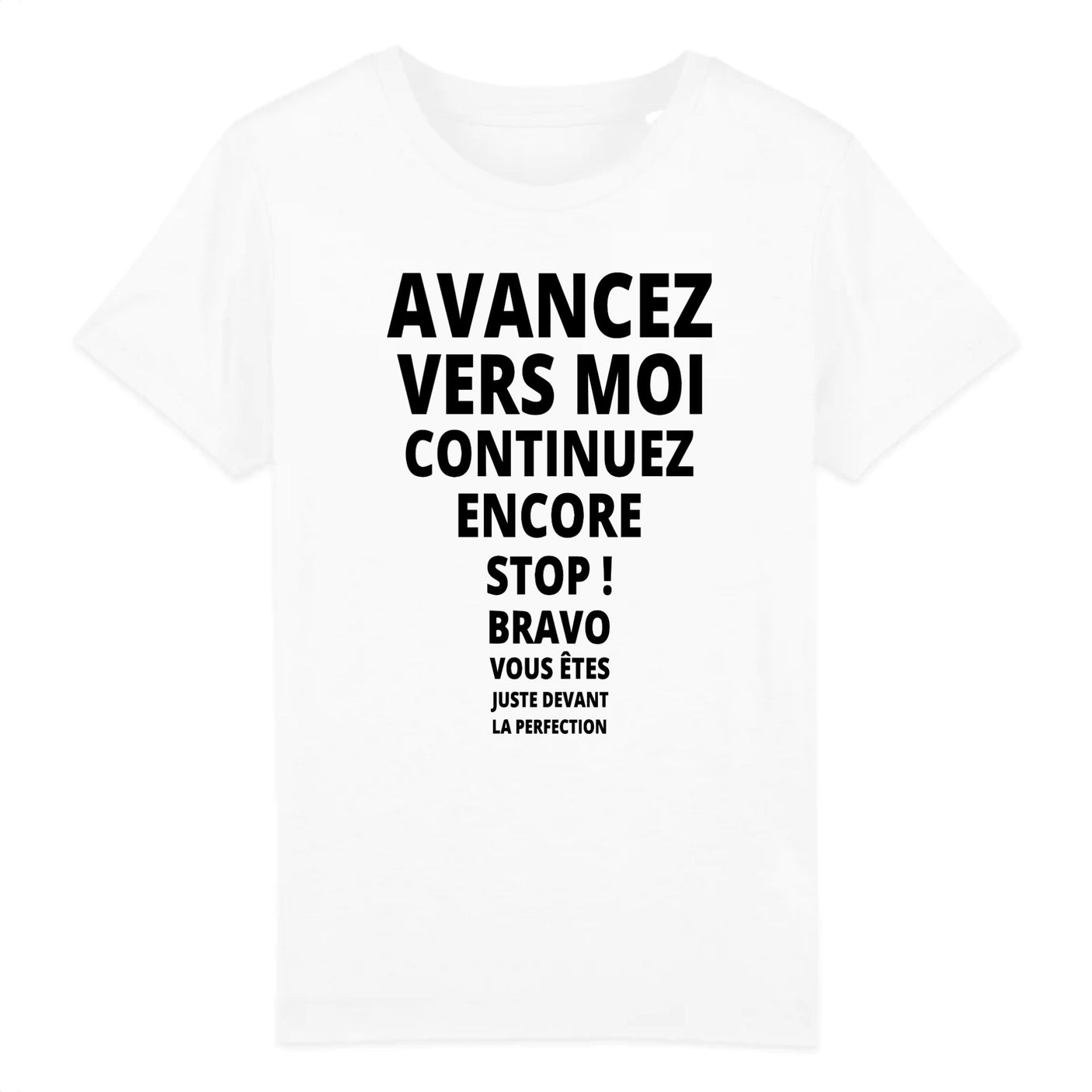 T-Shirt Enfant Avancez vers la perfection 