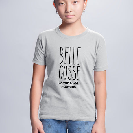 T-Shirt Enfant Belle gosse comme maman Gris