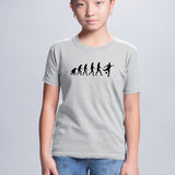 T-Shirt Enfant Évolution foot Gris
